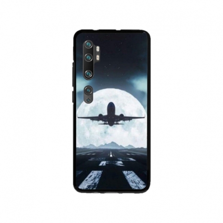 Husa personalizata tip carcasa HQPrint pentru Xiaomi Mi Note 10 Lite, model Moon Landing, multicolor, S1D1M0077
