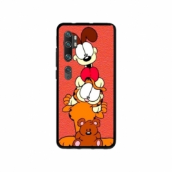 Husa personalizata tip carcasa HQPrint pentru Xiaomi Mi Note 10 Lite, model Garfield, multicolor, S1D1M0085