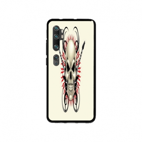 Husa personalizata tip carcasa HQPrint pentru Xiaomi Mi 10 Pro 5G, model Skull 1, multicolor, S1D1M0284
