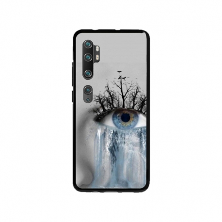 Husa personalizata tip carcasa HQPrint pentru Xiaomi Mi 10 Pro 5G, model Teary Eye, multicolor, S1D1M0307