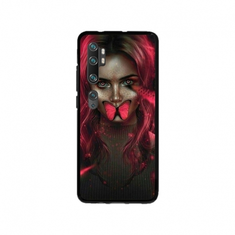 Husa personalizata tip carcasa HQPrint pentru Xiaomi Mi 10 Pro 5G, model Butterfly Mouth 2, multicolor, S1D1M0352