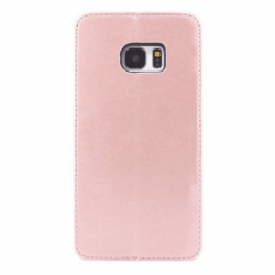 Husa SAMSUNG Galaxy S7 - Back Cover Piele (Auriu) Blister