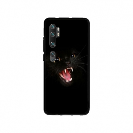 Husa personalizata tip carcasa HQPrint pentru Xiaomi Mi Note 10 Lite, model Black Cat 2, multicolor, S1D1M0016