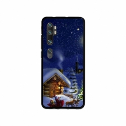 Husa personalizata tip carcasa HQPrint pentru Xiaomi Mi Note 10 Lite, model Christmas Cottage, multicolor, S1D1M0059