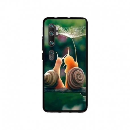 Husa personalizata tip carcasa HQPrint pentru Xiaomi Mi Note 10 Lite, model Snail, multicolor, S1D1M0231