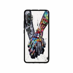 Husa personalizata tip carcasa HQPrint pentru Xiaomi Mi Note 10 Lite, model Abstract Holding, multicolor, S1D1M0271