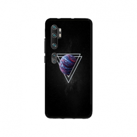 Husa personalizata tip carcasa HQPrint pentru Xiaomi Mi Note 10 Lite, model Triangle Planet, multicolor, S1D1M0278