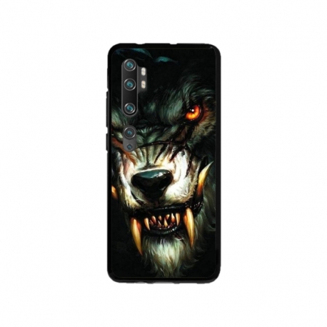 Husa personalizata tip carcasa HQPrint pentru Xiaomi Mi Note 10 Lite, model Wolf, multicolor, S1D1M0286