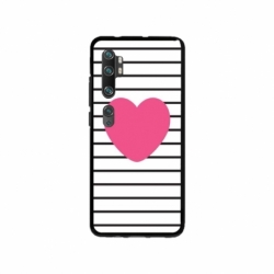 Husa personalizata tip carcasa HQPrint pentru Xiaomi Mi Note 10 Lite, model Heart, multicolor, S1D1M0291