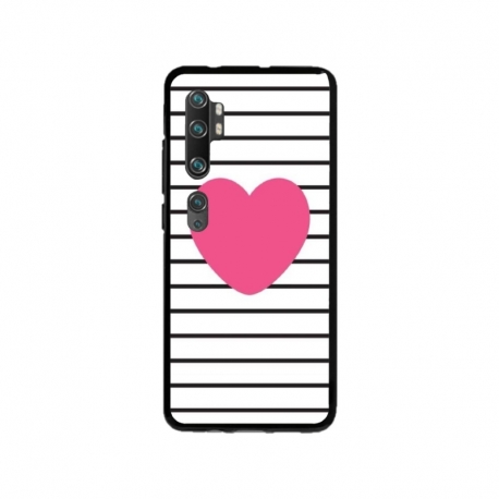 Husa personalizata tip carcasa HQPrint pentru Xiaomi Mi Note 10 Lite, model Heart, multicolor, S1D1M0291