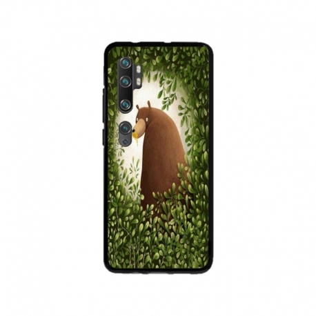 Husa personalizata tip carcasa HQPrint pentru Xiaomi Mi Note 10 Lite, model Bear, multicolor, S1D1M0312