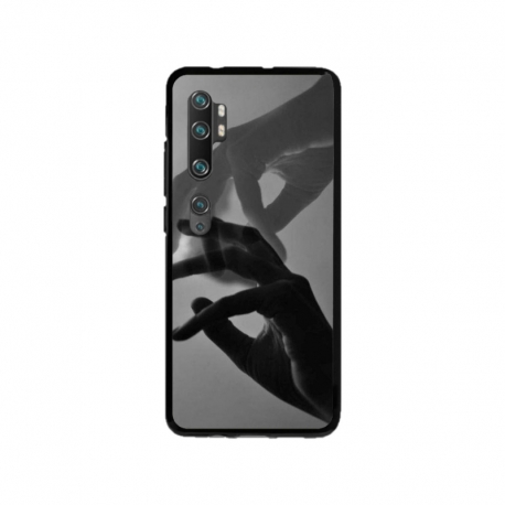 Husa personalizata tip carcasa HQPrint pentru Xiaomi Mi Note 10 Lite, model Hand Reach, multicolor, S1D1M0318