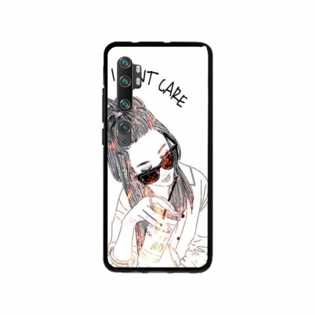 Husa personalizata tip carcasa HQPrint pentru Xiaomi Mi Note 10 Lite, model I dont care, multicolor, S1D1M0320