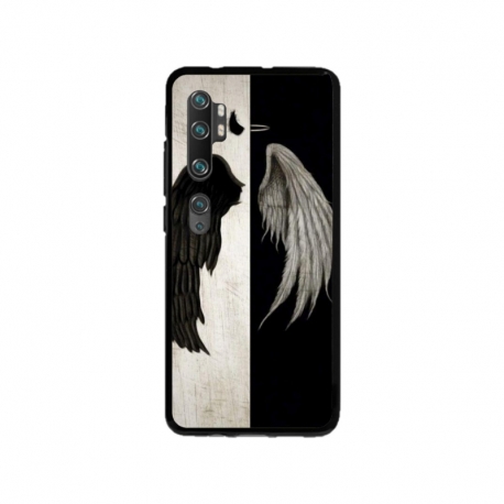 Husa personalizata tip carcasa HQPrint pentru Xiaomi Mi Note 10, model Angel Wings, multicolor, S1D1M0004