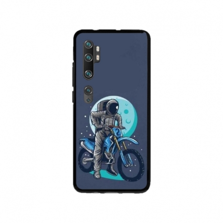 Husa personalizata tip carcasa HQPrint pentru Xiaomi Mi Note 10 Lite, model Biker Astronaout, multicolor, S1D1M0375