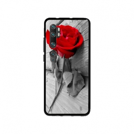 Husa personalizata tip carcasa HQPrint pentru Xiaomi Mi Note 10 Lite, model Rose, multicolor, S1D1M0384
