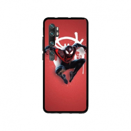 Husa personalizata tip carcasa HQPrint pentru Xiaomi Mi Note 10, model Spiderman 3, multicolor, S1D1M0169