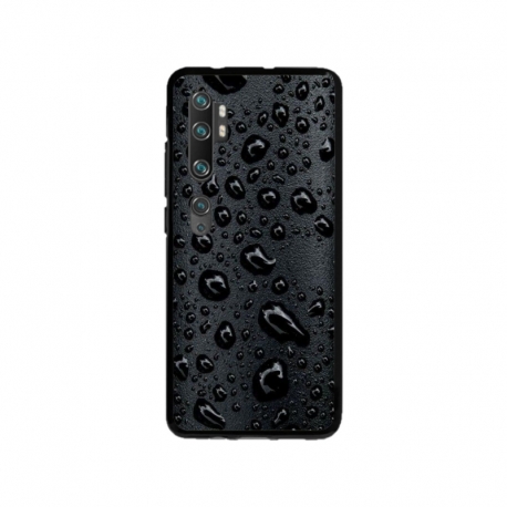 Husa personalizata tip carcasa HQPrint pentru Xiaomi Mi Note 10, model Rain, multicolor, S1D1M0244