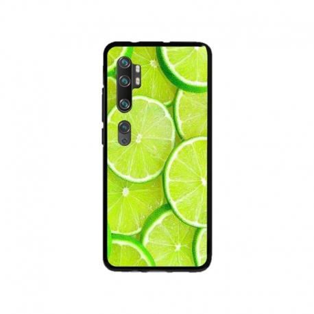 Husa personalizata tip carcasa HQPrint pentru Xiaomi Mi Note 10, model Lime, multicolor, S1D1M0253