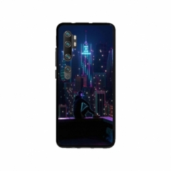 Husa personalizata tip carcasa HQPrint pentru Xiaomi Mi Note 10, model Neon City, multicolor, S1D1M0260
