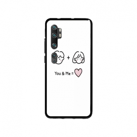 Husa personalizata tip carcasa HQPrint pentru Xiaomi Mi Note 10, model You and Me, multicolor, S1D1M0274