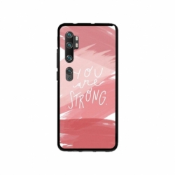 Husa personalizata tip carcasa HQPrint pentru Xiaomi Mi Note 10, model You are Strong, multicolor, S1D1M0275