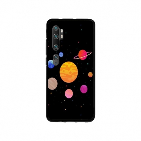 Husa personalizata tip carcasa HQPrint pentru Xiaomi Mi Note 10, model Colorful Galaxy, multicolor, S1D1M0283