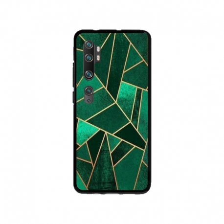 Husa personalizata tip carcasa HQPrint pentru Xiaomi Mi Note 10, model Emerald, multicolor, S1D1M0287