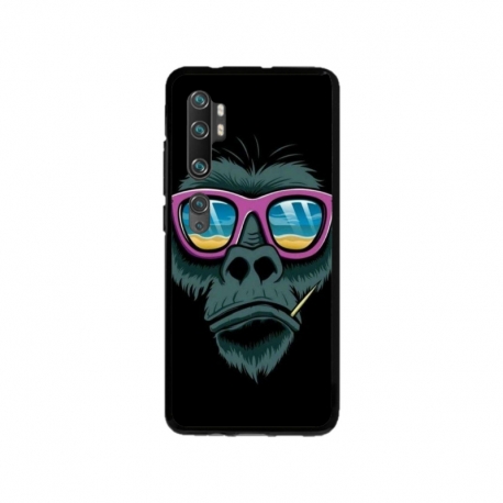 Husa personalizata tip carcasa HQPrint pentru Xiaomi Mi Note 10, model Gorilla, multicolor, S1D1M0288
