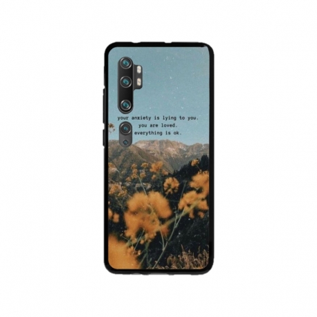 Husa personalizata tip carcasa HQPrint pentru Xiaomi Mi Note 10, model Quote 1, multicolor, S1D1M0306