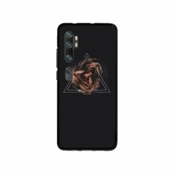 Husa personalizata tip carcasa HQPrint pentru Xiaomi Mi Note 10, model Triangle Rose, multicolor, S1D1M0316