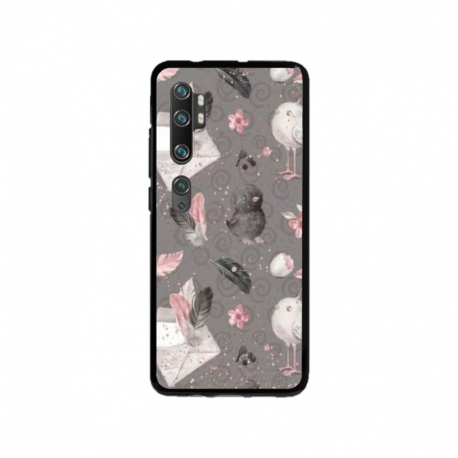 Husa personalizata tip carcasa HQPrint pentru Xiaomi Mi Note 10, model Abstract 1, multicolor, S1D1M0321