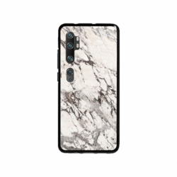 Husa personalizata tip carcasa HQPrint pentru Xiaomi Mi Note 10, model White Marble, multicolor, S1D1M0325