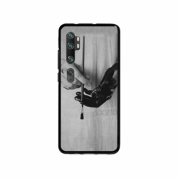 Husa personalizata tip carcasa HQPrint pentru Xiaomi Mi Note 10, model Black Paint, multicolor, S1D1M0336