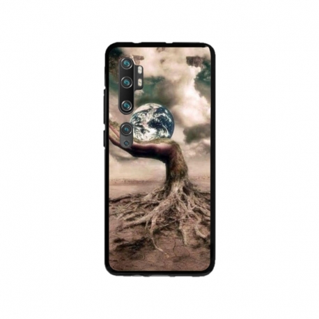 Husa personalizata tip carcasa HQPrint pentru Xiaomi Mi Note 10, model Abstract 4, multicolor, S1D1M0339
