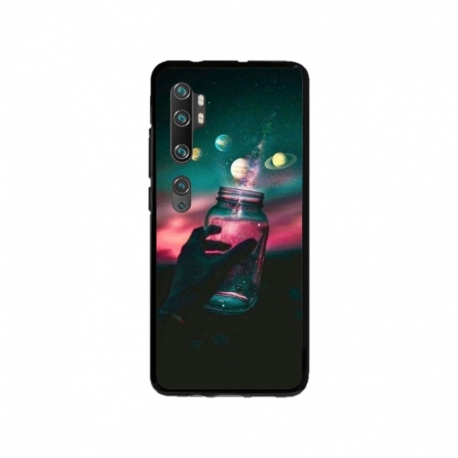 Husa personalizata tip carcasa HQPrint pentru Xiaomi Mi Note 10, model Colorful 10, multicolor, S1D1M0369