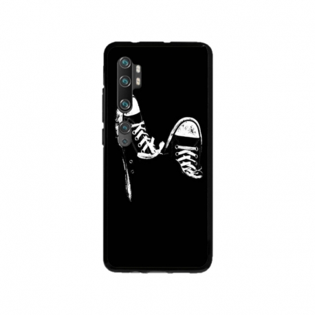 Husa personalizata tip carcasa HQPrint pentru Xiaomi Mi Note 10, model Sneakers, multicolor, S1D1M0381