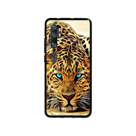 Husa personalizata tip carcasa HQPrint pentru Xiaomi Mi Note 10, model Cheetah, multicolor, S1D1M0382