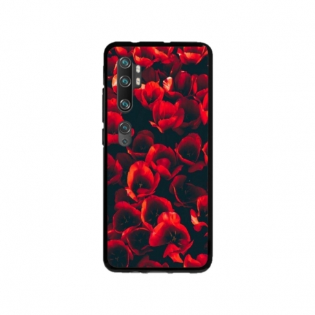 Husa personalizata tip carcasa HQPrint pentru Xiaomi Mi Note 10, model Flowers 24, multicolor, S1D1M0386
