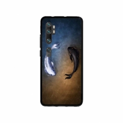 Husa personalizata tip carcasa HQPrint pentru Xiaomi Mi Note 10, model Ying and Yang Fish, multicolor, S1D1M0390