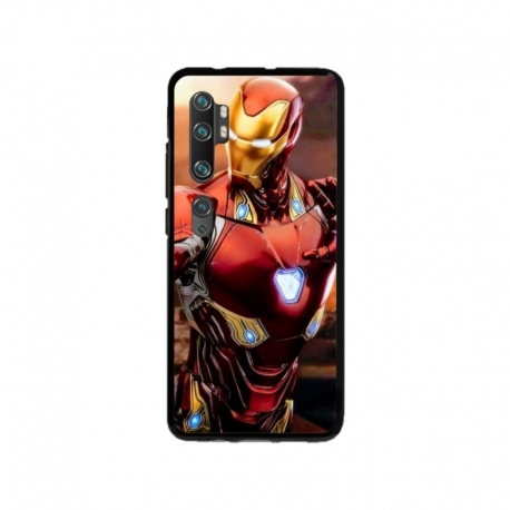 Husa personalizata tip carcasa HQPrint pentru Xiaomi Mi Note 10 Pro, model Iron Man 1, multicolor, S1D1M0102
