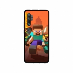 Husa personalizata tip carcasa HQPrint pentru Xiaomi Mi Note 10 Pro, model Minecraft 1, multicolor, S1D1M0125
