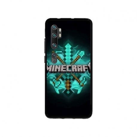 Husa personalizata tip carcasa HQPrint pentru Xiaomi Mi Note 10 Pro, model Minecraft 2, multicolor, S1D1M0126