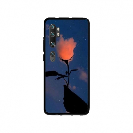 Husa personalizata tip carcasa HQPrint pentru Xiaomi Mi Note 10 Pro, model Sky Flower, multicolor, S1D1M0159