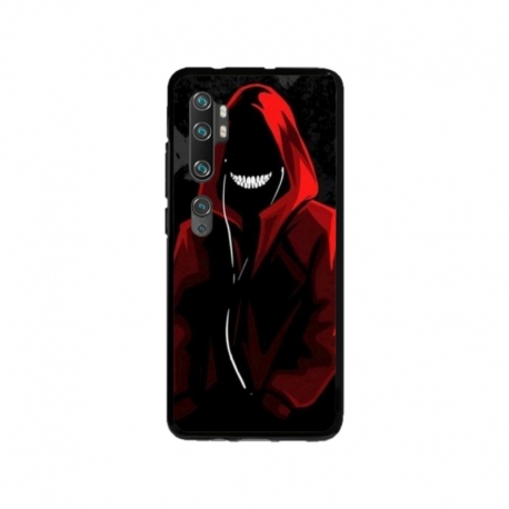 Husa personalizata tip carcasa HQPrint pentru Xiaomi Mi Note 10 Pro, model Evil Hoodie Man, multicolor, S1D1M0197