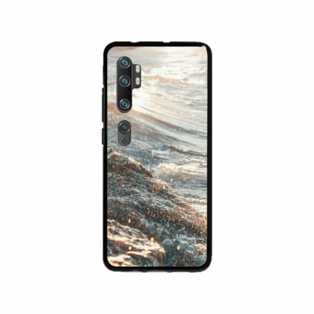 Husa personalizata tip carcasa HQPrint pentru Xiaomi Mi Note 10 Pro, model Ocean Water 1 , multicolor, S1D1M0200