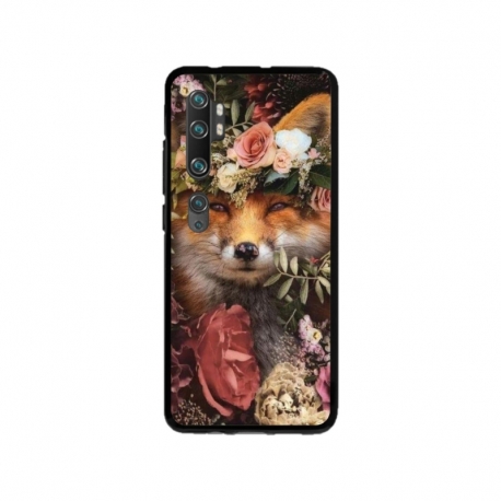 Husa personalizata tip carcasa HQPrint pentru Xiaomi Mi Note 10 Pro, model Fox, multicolor, S1D1M0213