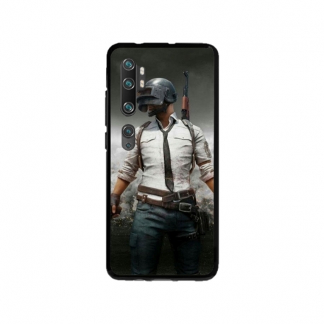 Husa personalizata tip carcasa HQPrint pentru Xiaomi Mi Note 10 Pro, model PUBG 1, multicolor, S1D1M0214