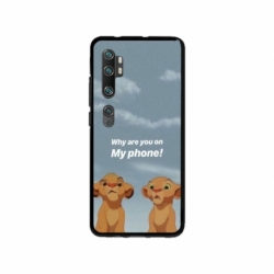 Husa personalizata tip carcasa HQPrint pentru Xiaomi Mi Note 10 Pro, model Why are you on my phone, multicolor, S1D1M0220