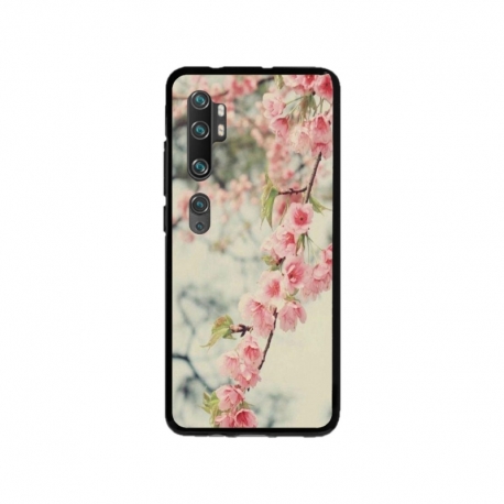 Husa personalizata tip carcasa HQPrint pentru Xiaomi Mi Note 10 Pro, model Flowers 18, multicolor, S1D1M0245